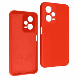 Coque - Xiaomi - Redmi Note 12 Pro 5G - Silicone Semi-rigide - Rouge - Protection Chocs/Rayures