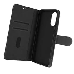 Housse pour Oppo A17 - AVIZAR - Portefeuille et Support Vidéo - Noir