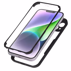 Coque de protection - AVIZAR - iPhone 14 Plus - Antichoc - Plexiglas - Polymère noir