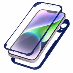 Coque de protection - AVIZAR - iPhone 14 Plus - Antichoc - Plexiglas - Polymère bleu