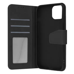 Housse pour iPhone 14 Pro - AVIZAR - Cuir premium - Porte-carte - Fonction support Vidéo - Noir