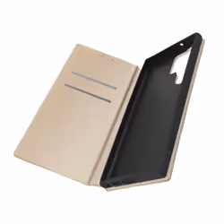 Housse pour Samsung Galaxy S23 Ultra Clapet Porte-carte Support Vidéo doré