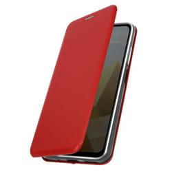 Housse pour Xiaomi Poco M5 - AVIZAR - Rouge - Support vidéo - Porte-carte - Protection intégrale