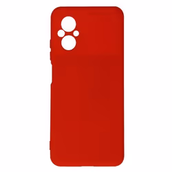 Coque de protection AVIZAR pour Xiaomi Poco M5 - Rouge - Semi-rigide - Soft-touch - Fine