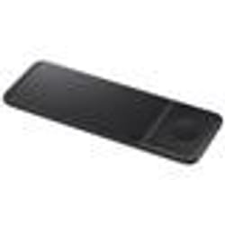 Chargeur Sans Fil Trio 9W Charge Rapide Voyants LED Original Samsung Noir