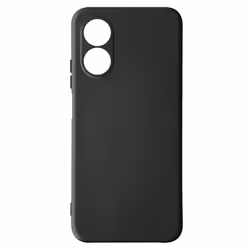 Coque de protection - AVIZAR - Oppo A17 - Semi-rigide - Soft-touch - Noir