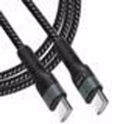 Câble USB-C vers USB-C - LINQ - Modèle 60W - Charge Rapide - Longueur 2m - Couleur Noir