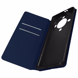 Housse AVIZAR pour Honor Magic 5 Lite 5G et X9a - Bleu - Coque rigide - Support vidéo et porte-carte