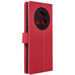 Housse pour Honor Magic 5 Pro - AVIZAR - Portefeuille Support Vidéo - Simili Cuir Litchi - Rose