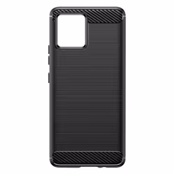 Coque pour Motorola Moto G72 - AVIZAR - Effet Carbone Brossé Noir - Protection contre les chocs et rayures