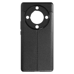 Coque - AVIZAR - Honor Magic 5 Lite 5G - Noir - Protection antichocs et anti-rayures - Effet cuir