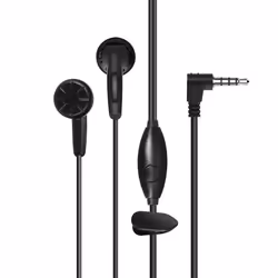 Écouteurs Filaires - DORO - Jack 3.5mm - Noir - Intra-auriculaire - Kit Mains Libres