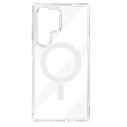 Coque MagSafe pour Samsung Galaxy S23 Ultra - AVIZAR - Silicone gel - Transparent - Coins renforcés
