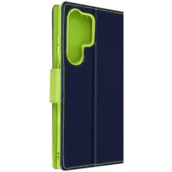 Étui pour Samsung S23 Ultra - AVIZAR - Portefeuille Magnétique - Bleu - Protection Intégrale - Design Élégant