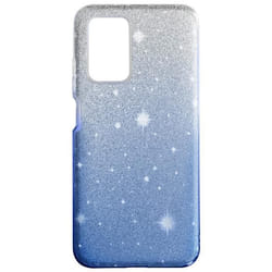 Coque pour Xiaomi Redmi 10 et 10 2022 Paillette Amovible Transparent / Bleu