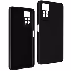 Coque de protection AVIZAR pour Xiaomi Redmi Note 11 Pro 5G - Noir - Semi-rigide - Finition mate et douce