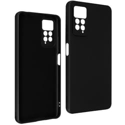 Coque de protection AVIZAR pour Xiaomi Redmi Note 11 Pro 5G - Noir - Semi-rigide - Finition mate et douce