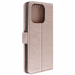 Étui pour Xiaomi Redmi 12C - AVIZAR - Chesterfield - Rose - Porte-carte - Support vidéo