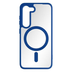 Coque de protection AVIZAR pour Samsung Galaxy S23 - Dos rigide et contour en silicone mat - Bleu