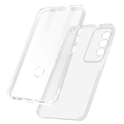 Coque 360° - AVIZAR - Samsung S23 Plus - Ultra-résistante - Design transparent - Installation facile