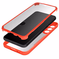 Coque intégrale - Samsung - Galaxy S23 - Rouge - Plexiglas - Polymère - Angles renforcés