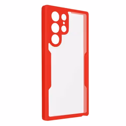 Coque intégrale - Samsung - Galaxy S23 Ultra - Rouge - Plexiglas - Angles renforcés