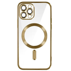Coque - Apple - iPhone 12 Pro - Silicone - Or - Compatible MagSafe