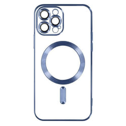Coque - Apple - iPhone 13 Pro - Silicone - Bleu Clair - Contour chromé
