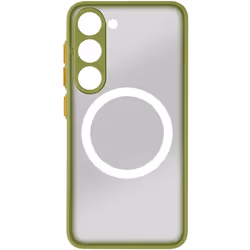 Coque MagSafe - AVIZAR - Samsung S23 - Antichocs - Dos fumé - Contour Kaki