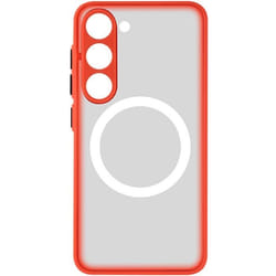 Coque MagSafe - Samsung - S23 Plus - Rouge - Antichocs - Anneau magnétique intégré