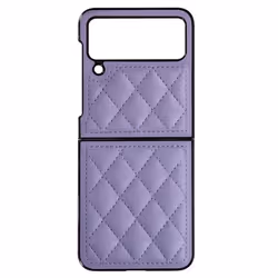 Coque - Rhombus Chic - Samsung Galaxy Z Flip4 - Simili cuir - Protection impacts - Élégant et raffiné