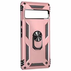 Coque - Google - Pixel 7a - Antichoc - Rose Gold - Bague de maintien support vidéo