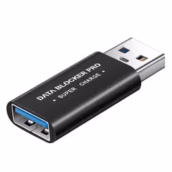 Bloqueur de Données USB - AVIZAR - Data Blocker - Sécurité et Confidentialité - Noir