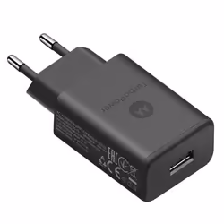 Chargeur Secteur - MOTOROLA - TurboPower - 15W - USB - Noir