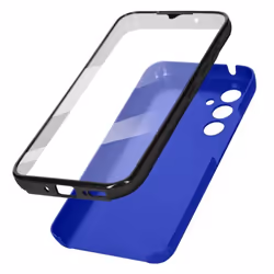 Coque 360° - Samsung - Galaxy A54 5G - Bleu - Polycarbonate - Silicone - Design léger