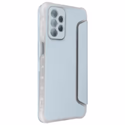 Etui Folio - Samsung - A23 5G - Bleu pâle - Polyuréthane - Silicone - Rangement carte