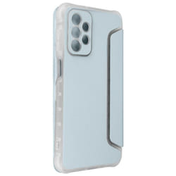 Etui Folio - Samsung - A23 5G - Bleu pâle - Polyuréthane - Silicone - Rangement carte