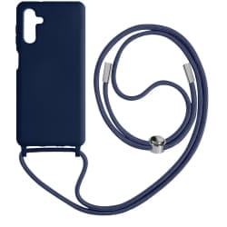 Coque avec Cordon pour Samsung Galaxy A14 - Bleu Nuit