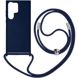 Coque Cordon - Samsung - Galaxy S23 Ultra - Bleu Nuit - Semi-rigide - Cordon ajustable 80cm