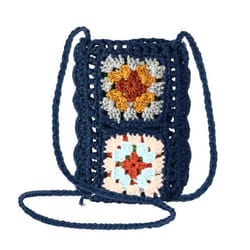 Etui chaussette - WavePocket - Tissé Creux - Motifs Colorés - Souple - Bleu