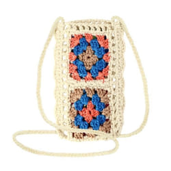 Etui chaussette - WavePocket - Crème - Souple - Tressé - Compatible tous smartphones