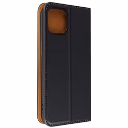 Étui Cuir - Marque Inconnue - iPhone 14 - Noir - Protection Magnétique - Support Vidéo