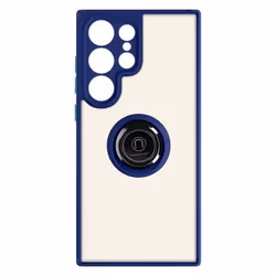 Coque - Samsung - Galaxy S23 Ultra - Polycarbonate + Silicone - Support Vidéo - Bleu