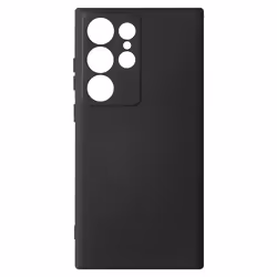 Coque de protection - AVIZAR - Samsung Galaxy S23 Ultra - Silicone semi-rigide - Finition Soft-touch - Noir