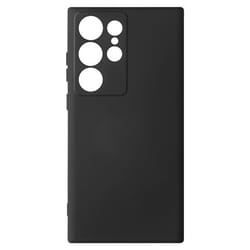 Coque de protection - AVIZAR - Samsung Galaxy S23 Ultra - Silicone semi-rigide - Finition Soft-touch - Noir