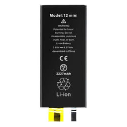 Batterie - AVIZAR - iPhone 12 Mini - 2227mAh - Lithium Ion - Noir