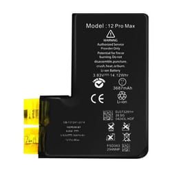Batterie Sans BMS pour iPhone 12 Pro Max - AVIZAR - Capacité 3687mAh - Lithium Ion - 37 V