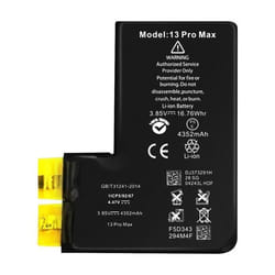 Batterie sans BMS pour iPhone 13 Pro Max - AVIZAR - Capacité 4352mAh - Lithium Ion - 37 V