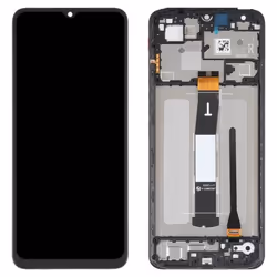 Écran LCD + Vitre Tactile et Châssis pour Xiaomi Redmi 12C - AVIZAR - Remplacement - Noir