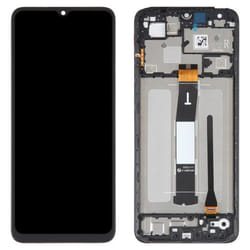 Écran LCD + Vitre Tactile et Châssis pour Xiaomi Redmi 12C - AVIZAR - Remplacement - Noir